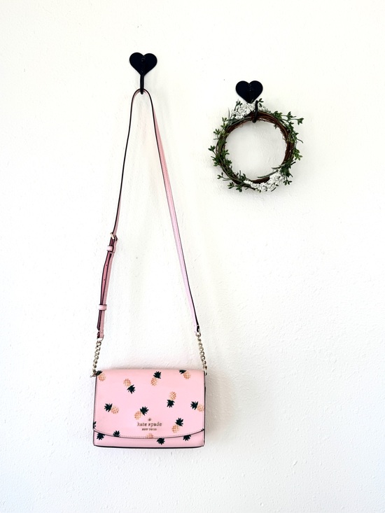 kate spade Handbags - Kate Spade New York Staci Pineapple Crossbody Bag Pink Saffiano Leather